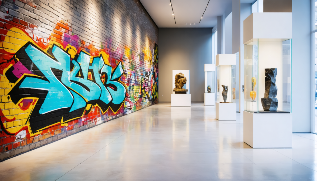 découvrez shuck one, un artiste qui fusionne avec passion le street art et l'univers muséal pour une exposition vibrante et unique.