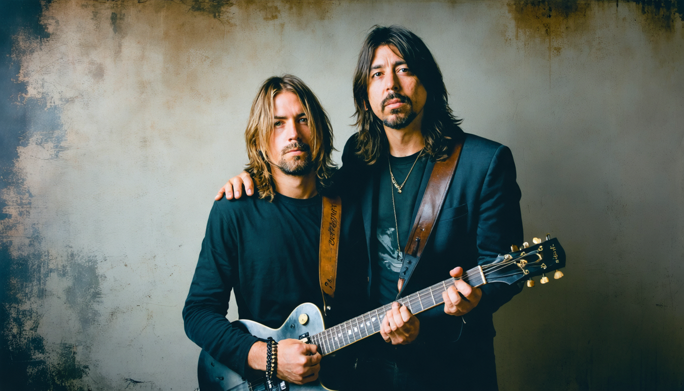 découvrez quel guitariste légendaire accompagnait kurt cobain sur la célèbre photo originale, un moment iconique de l'histoire du rock.
