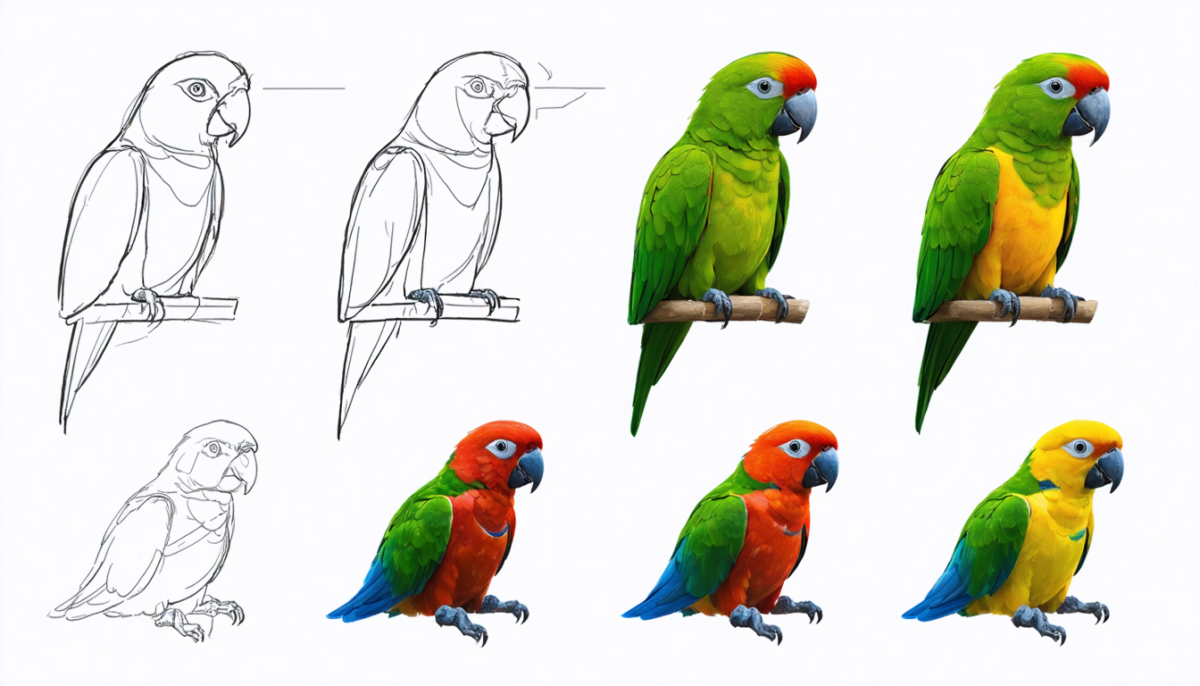 découvrez comment dessiner un perroquet facilement grâce à des étapes simples et claires, idéales pour débutants et passionnés d'art.