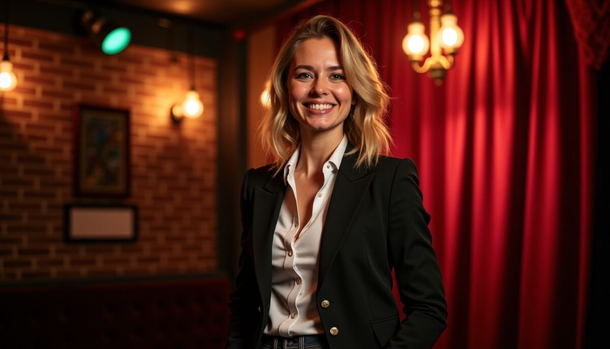 Humoriste blonde : quand son éclat illumine la scène comique française