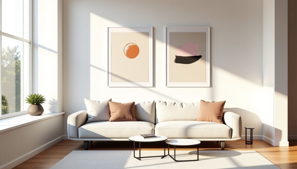 Peintures sur murs blancs : quand l’art minimaliste métamorphose nos intérieurs en véritables galeries