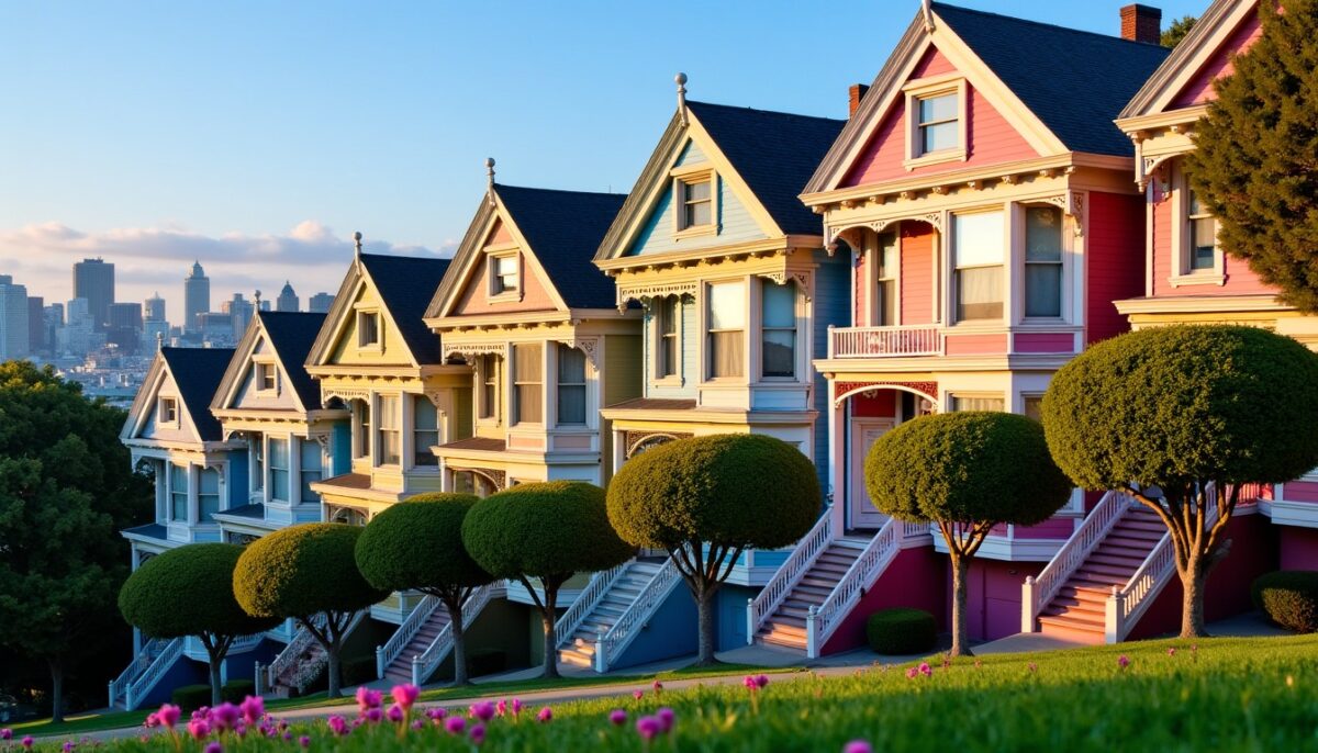 San Francisco et ses Painted Ladies : l’emblème éclatant de l’architecture victorienne